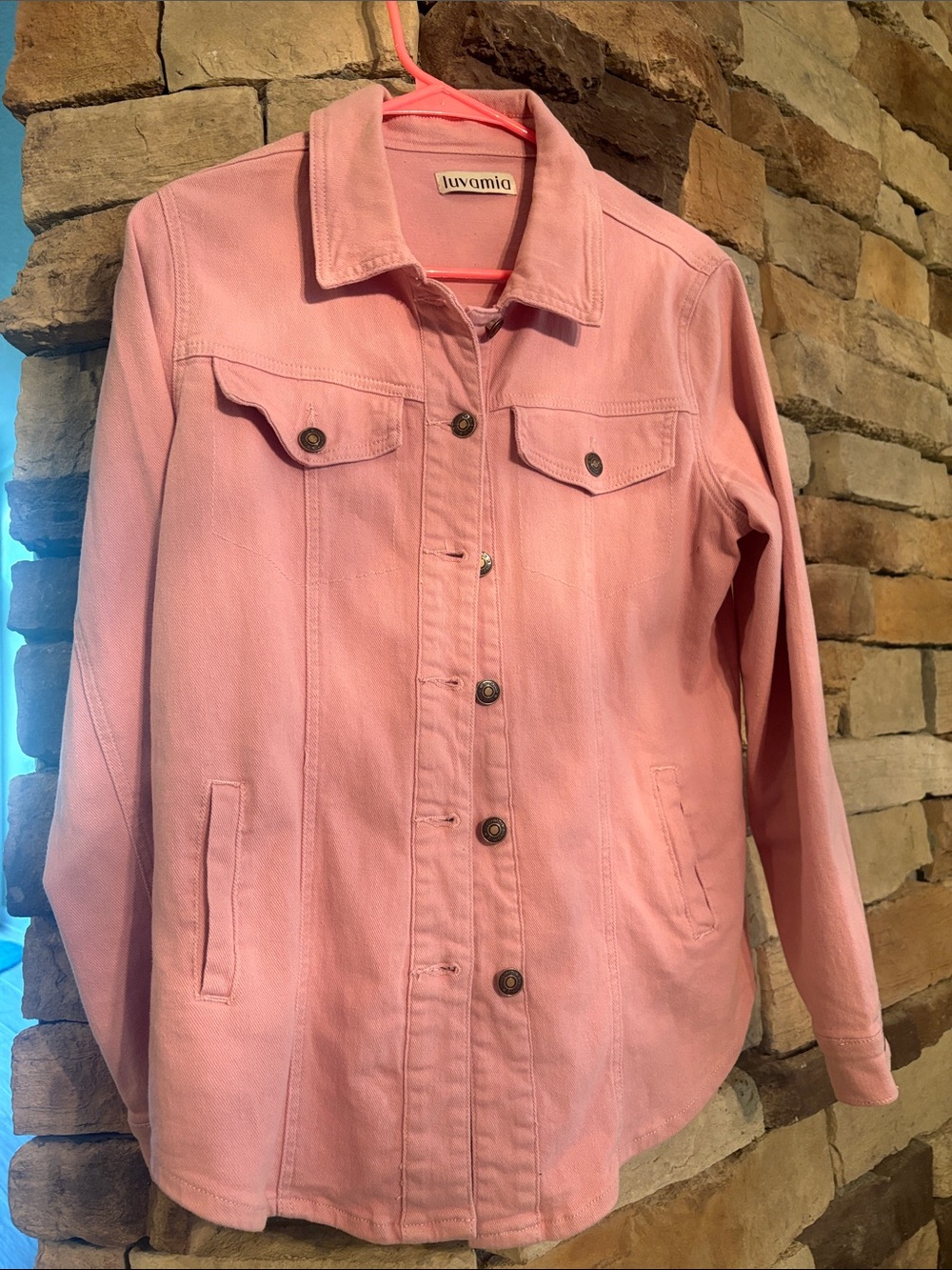 Luvamia Pink Women's Denim Jacket